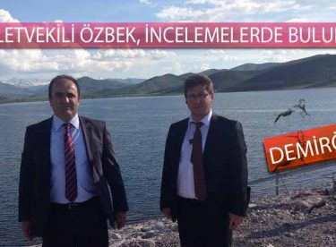 Milletvekili Özbek, Demirözü Barajında İncelemelerde Bulundu