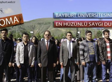 Bayburt Üniversitesinde En Hüzünlü Saygı Duruşu