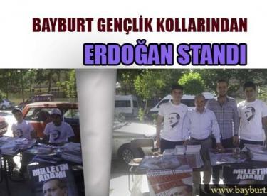 Bayburt Gençlik Kollarından Erdoğan Standı