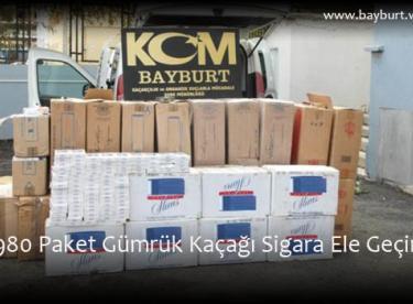 14980 Paket Gümrük Kaçağı Sigara Ele Geçirildi