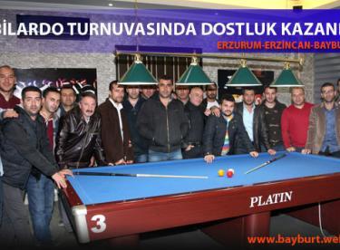Bilardo Turnuvasında Dostluk Kazandı