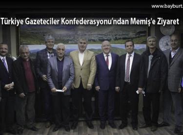 Türkiye Gazeteciler Konfederasyonu’ndan Memiş’e Ziyaret