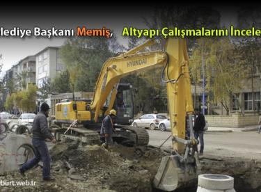 Belediye Başkanı Memiş, Altyapı Çalışmalarını İnceledi