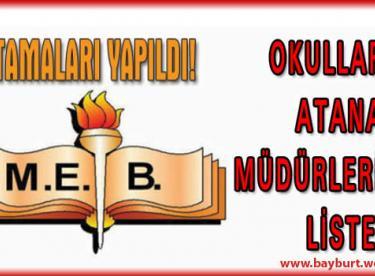 Okulların Müdür Atamaları Yapıldı