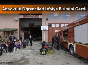 Anaokulu Öğrencileri İtfaiye Birimini Gezdi