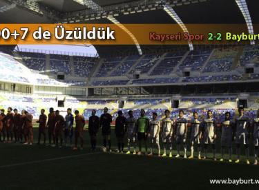 90+7’de Üzüldük