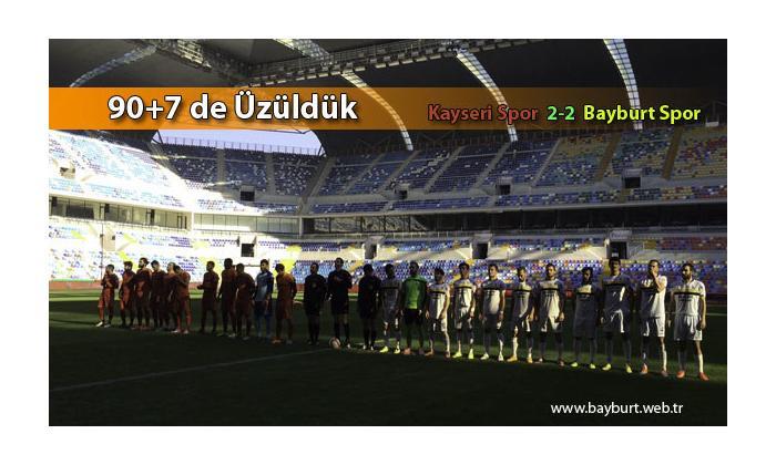 90+7’de Üzüldük
