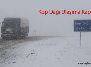 Kop Dağı Ulaşıma Kapandı