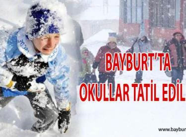 Bayburt’ta eğitime kar engeli