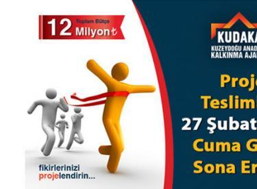 Proje Teslimleri 27 Şubat 2015 Cuma Günü Sona Eriyor
