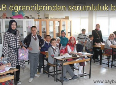 İDKAB öğrencilerinden sorumluluk bilinci
