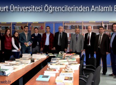 Bayburt Üniversitesi Öğrencilerinden Anlamlı Bağış