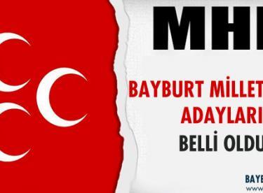 MHP Bayburt Milletvekili Adayları Belli Oldu