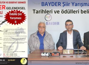 BAYDER Şiir Yarışması tarihleri ve ödülleri belirlendi