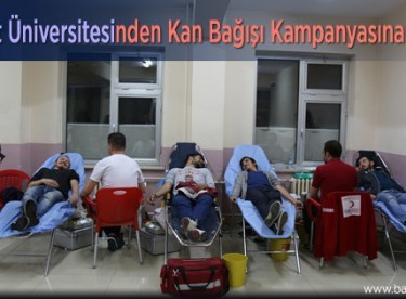 Bayburt Üniversitesinden Kan Bağışı Kampanyasına Destek
