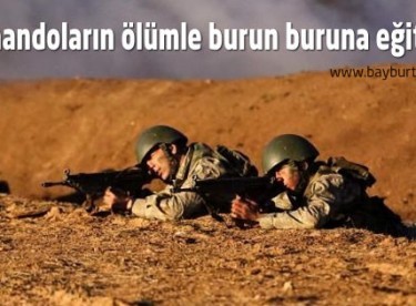 Komandoların ölümle burun buruna eğitimi