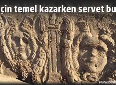 Ev için temel kazarken servet buldu!
