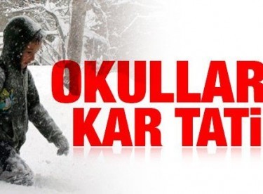 Bayburt’ta okullara kar tatili