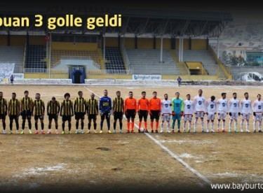 3 puan 3 golle geldi