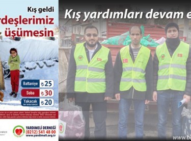 MÜS-DER Kış yardımları devam ediyor