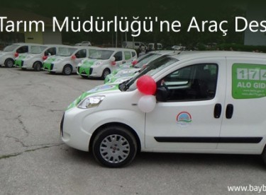 Tarım Müdürlüğü’ne Özel İdare’den Araç Desteği
