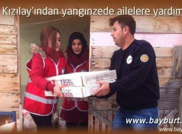 Türk Kızılay’ından yangınzede ailelere yardım eli