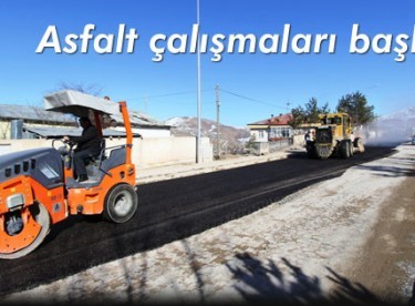 Asfalt çalışmaları başladı
