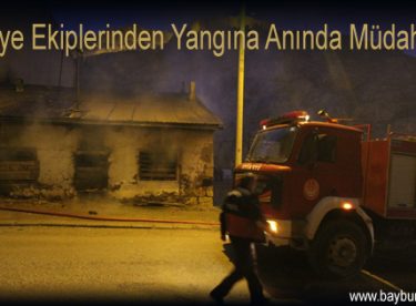 İtfaiye Ekiplerinden Yangına Anında Müdahale