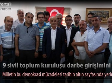 9 sivil toplum kuruluşu darbe girişimini kınadı