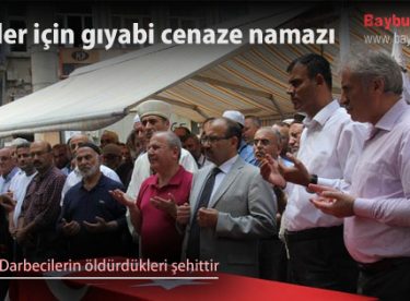 Şehitler için gıyabi cenaze namazı