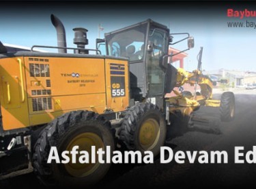 Asfaltlama Devam Ediyor