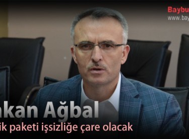 Bakan Ağbal, Teşvik paketi işsizliğe çare olacak