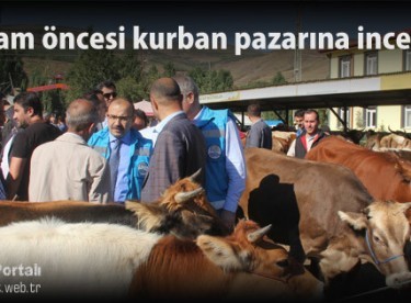 Bayram öncesi kurban pazarına inceleme