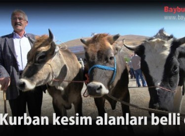Kurban kesim alanları belli oldu