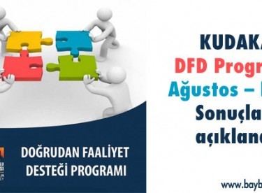 DFD Programı Ağustos – Ekim Sonuçları açıklandı