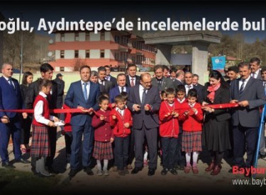 Ustaoğlu, Aydıntepe’de incelemelerde bulundu