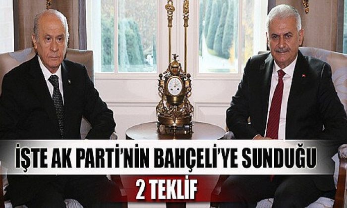 Bahçeli’ye 2 teklif