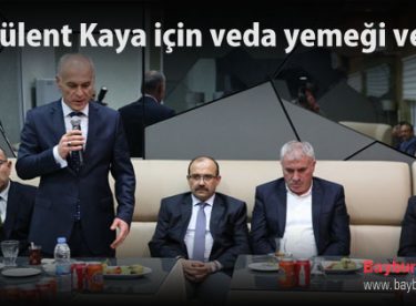İsa Bülent Kaya için veda yemeği verildi