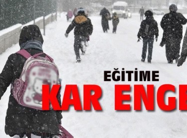 Bayburt’ta eğitime kar engeli