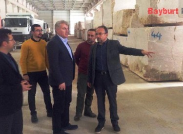 Memiş, Doğal Taş Fabrikasında incelemelerde bulundu