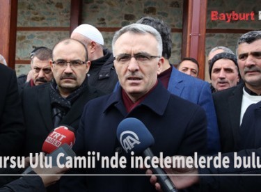 Bakan Ağbal, Konursu Ulu Camii’nde incelemelerde bulundu