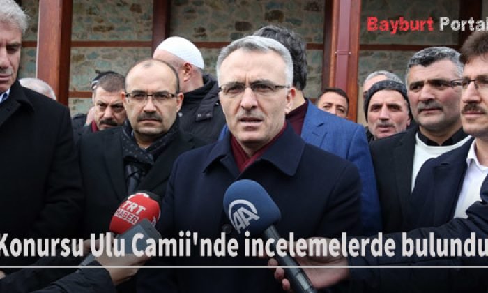 Bakan Ağbal, Konursu Ulu Camii’nde incelemelerde bulundu