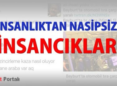 Bayburt’ta ölümlü kaza üzerine alaylı paylaşımlar