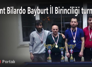 Üç Bant Bilardo Bayburt İl Birinciliği turnuvası sonuçlandı