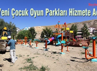 Bayburt’ta yeni Çocuk Oyun Parkları Hizmete Açılıyor