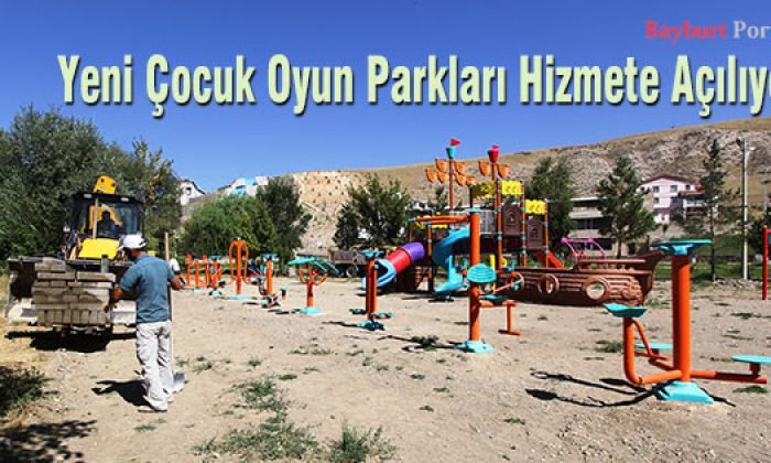 Bayburt’ta yeni Çocuk Oyun Parkları Hizmete Açılıyor