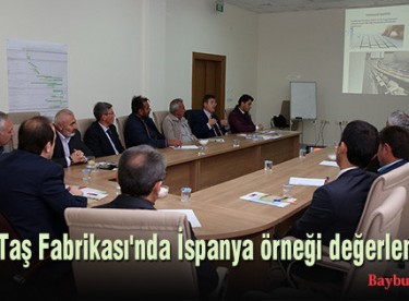 Doğal Taş Fabrikası’nda İspanya örneği değerlendirildi