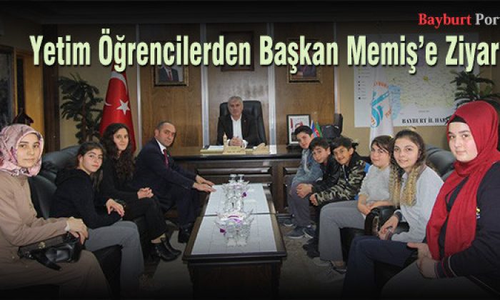 Yetim Öğrencilerden Başkan Memiş’e Ziyaret