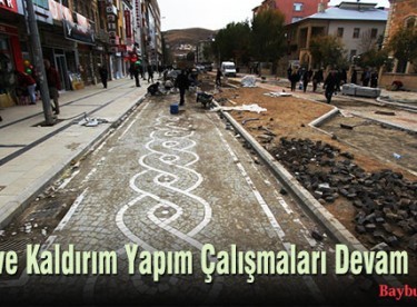 Yol ve Kaldırım Yapım Çalışmaları Devam Ediyor