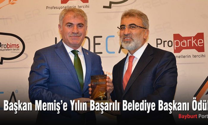 Başkan Memiş’e Yılın Başarılı Belediye Başkanı Ödülü